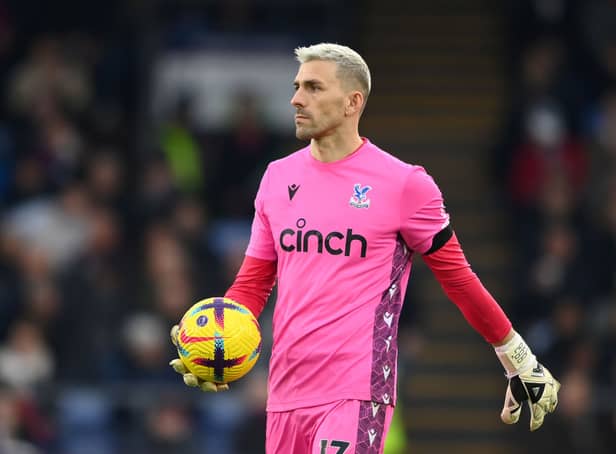 Vicente Guaita of Crystal Palace looks on during the Premier League match between Crystal Palace and Brighton . (Photo by Alex Davidson/Getty Images)