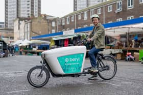 Westminster City Council has launched its e-cargo bikes hire scheme in partnership with Beryl, as it looks to boost sustainable, active travel. Credit: Leo Cinicolo. 