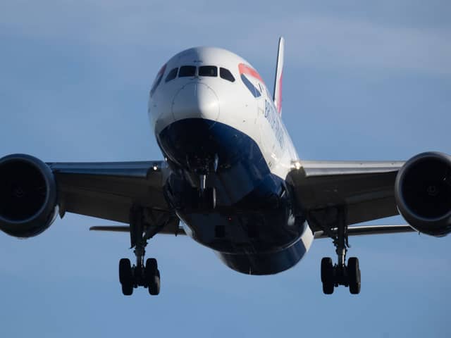 A British Airways plane comes in to land at Heathrow. (Photo by Dan Kitwood/Getty Images)