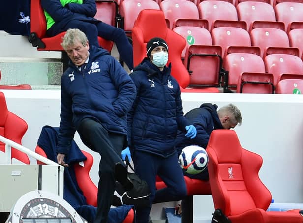 Crystal Palace manager Roy Hodgson still got it during the Premier League match (Photo by John Powell/Liverpool FC via Getty Images)