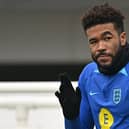 England’s defender Reece James attend a team training session at St George’s Park in Burton-on-Trent (Photo by PAUL ELLIS/AFP via Getty Images)