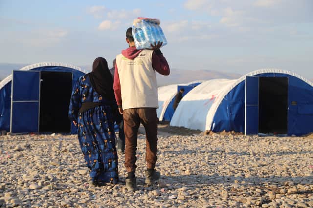 Muslim Aid have set up 100 makeshift tents to house undocumented Syrian refugees. Credit: Muslim Aid