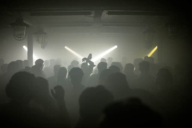 Party-goers at Egg London nightclub in 2021. (Photo by Rob Pinney/Getty Images)