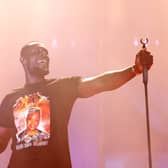 Stormzy on stage during Global Citizen Festival 2022: Accra. (Photo by Jemal Countess/Getty Images for Global Citizen)