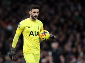 Hugo Lloris of Tottenham Hotspur during the Premier League match between Tottenham Hotspur  (Photo by Catherine Ivill/Getty Images)