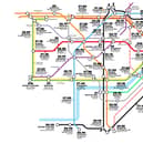 A ‘Tube map’ of cheap gin and tonics, by Lixir.