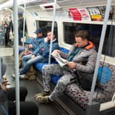 Passengers on the London Underground Jubilee line. (Photo by Leon Neal/Getty Images)