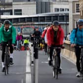 London’s network of cycleways grew by almost 290% between 2016 and 2022. Credit: Carlos Jasso/AFP via Getty Images.