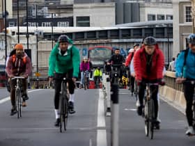 London’s network of cycleways grew by almost 290% between 2016 and 2022. Credit: Carlos Jasso/AFP via Getty Images.