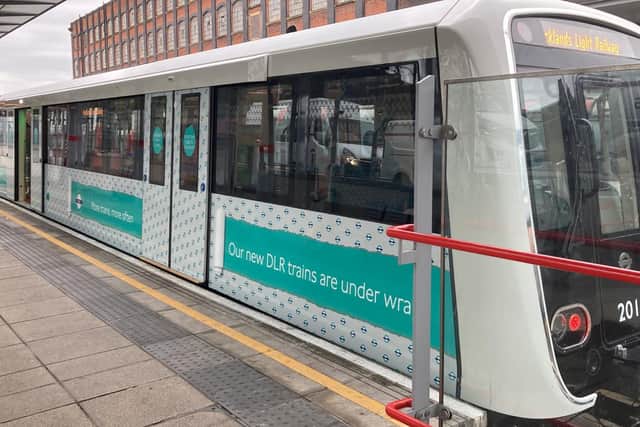 The new DLR B23 trains are to begin entering the network in 2024.