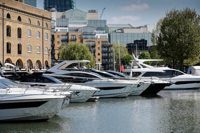 London Luxury Afloat is to return to St Katharine Docks from April 18-22. Credit: London Luxury Afloat.