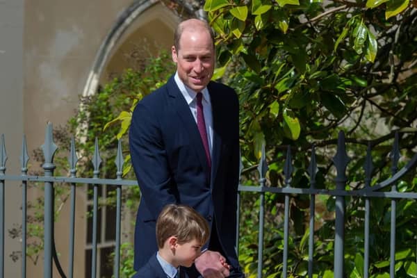 Prince William and his son Prince Louis