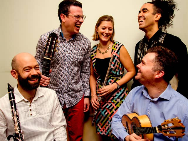Award-winning Brazilian quintet Alvorada will perform at La Linea 2023. Credit: Supplied