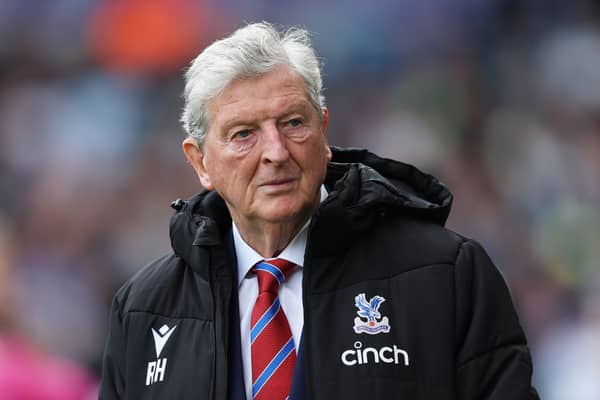 Roy Hodgson, Manager of Crystal Palace, looks on during the Premier League match  (Photo by Matt McNulty/Getty Images)