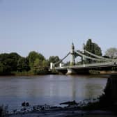 Hammersmith Bridge reopened to pedestrians and cyclists in 2021. Credit: Hollie Adams/Getty Images.