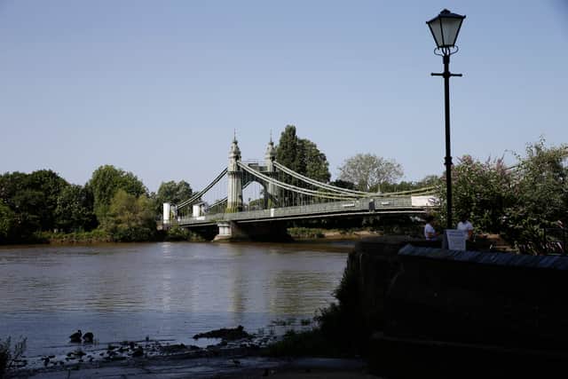 Hammersmith Bridge reopened to pedestrians and cyclists in 2021. Credit: Hollie Adams/Getty Images.