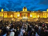 The Open Iftar finale will be returning to Trafalgar Square, after being held at iconic locations from Shakespeare’s Globe to Aston Villa FC. Credit: Iqrah Bhatti.