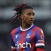 Michael Olise of Crystal Palace during the Premier League match between Crystal Palace . (Photo by Eddie Keogh/Getty Images)