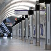 The Elizabeth line at Liverpool Street station. (Photo by Justin Tallis/AFP via Getty Images) 