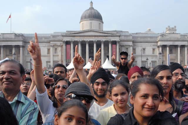Vaisakhi celebrations in Trafalgar Square. Credit: Getty Images