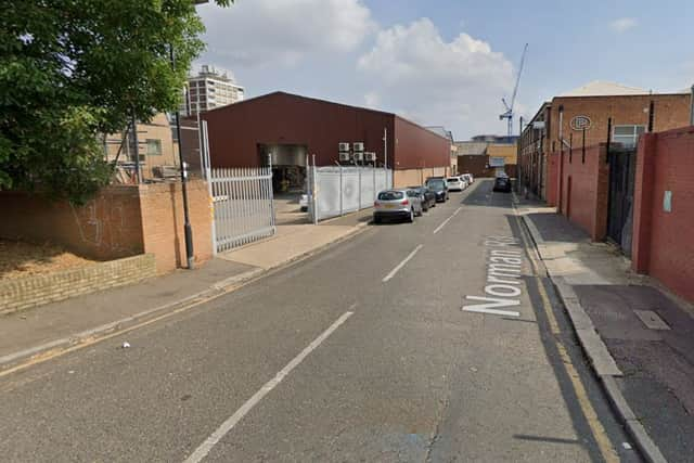 Tyler McDermott was found with a gunshot injury in Norman Road, Tottenham. Credit: Google.