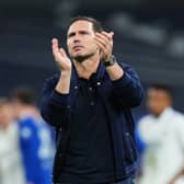  Frank Lampard, Caretaker Manager of Chelsea, applauds their fans after their side’s defeat (Photo by Angel Martinez/Getty Images)