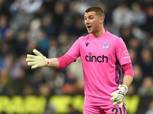  Crystal Palace goalkeeper Sam Johnstone in action during the Carabao Cup Third Round match (Photo by Stu Forster/Getty Images)