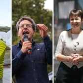 Extinction Rebellion has announced its list of speakers and acts for its four-day event, The Big One: Credit: Hugh Hastings/Ian Forsyth/Stringer/Isabel Infantes via AFP.