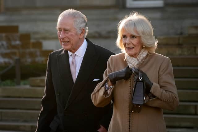  King Charles III and Camilla, Queen Consort in Bolton during a tour of Greater Manchester in January. Credit: Christopher Furlong/Getty Images.