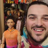 Barbie collector Aaron Bevan.