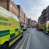 The London Ambulance Service was called to Tavistock Place to reports of a carbon monoxide leak early on April 19. Credit: London Ambulance Service.
