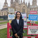 Former Love Island star and Refuge ambassador Sharon Gaffka