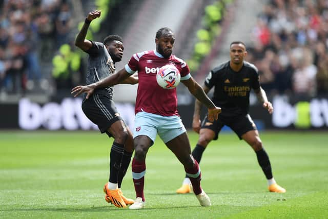 Michail Antonio featured in the 2-2 draw with Arsenal last weekend (Image: Getty Images)