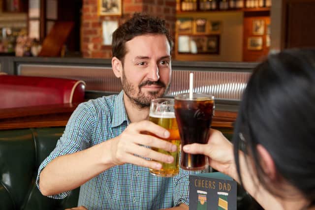 The chain is also asking dads to create a TikTok video or Instagram Reel to win a year of year food (Photo: Frankie & Benny’s)
