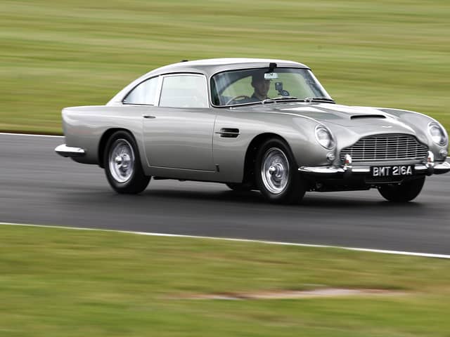 Silver Aston DB5 just like James Bond's car (photo: Getty Images)