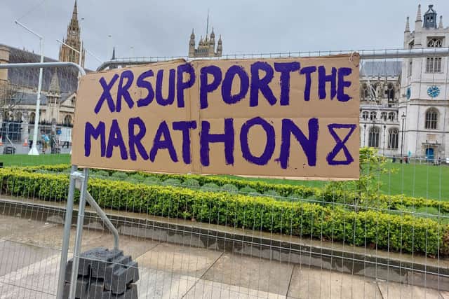 Extinction Rebellion’s The Big One protest coincided with the London Marathon on April 23 in Westminster. Credit: Ben Lynch.