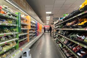 The shelves in an Islington Sainsbury’s.