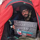 Vahid Beheshti on Day 61 of his hunger strike. Credit: LW