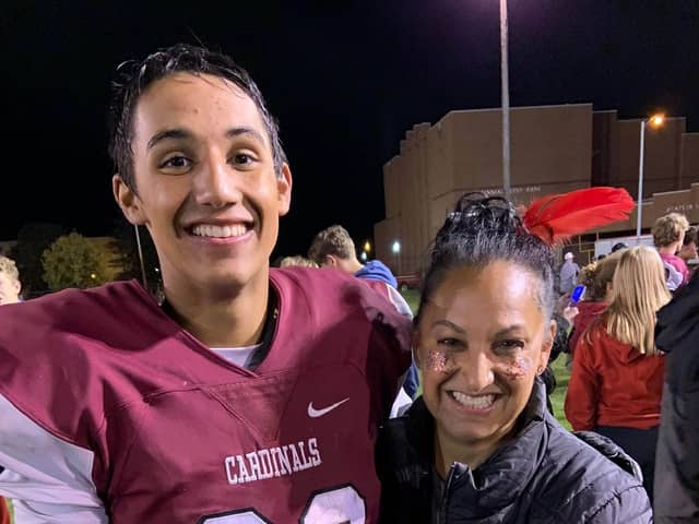 Sivert with his mum