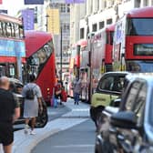 The City Hall analysis showed how all of the 31 London boroughs which provided data exceeded the WHO guidelines on NO2 levels. Credit: Justin Tallis/AFP via Getty Images.