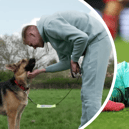 Aaron Ramsdale visited the Dogs Trust (Image: Dogs Trust / YouTube / Getty)