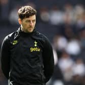  Ryan Mason, First Team Coach of Tottenham Hotspur, looks on prior to the Premier League match  (Photo by Julian Finney/Getty Images)
