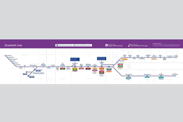 The full Elizabeth Line map (Image: TfL)