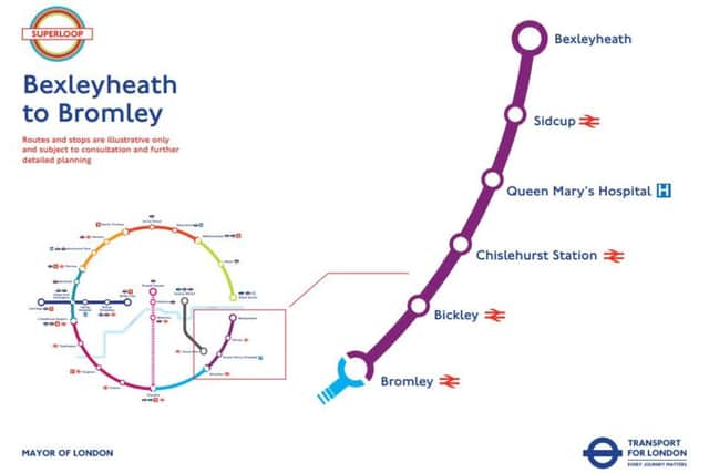 Bexleyheath to Bromley. Credit: Transport for London.