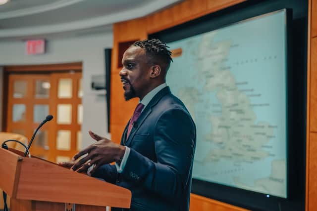 Samuel Kasumu during a visit to Washington DC. Credit: Emanuel K Miranda