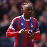 Eberechi Eze of Crystal Palace celebrates his goal during the Premier League match  (Photo by Marc Atkins/Getty Images)