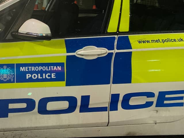 A Met Police vehicle.