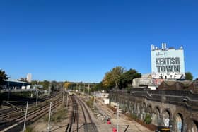 The rail tracks running through Kentish Town. (Photo by André Langlois)