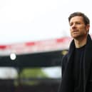  Xabi Alonso, Head Coach of Bayer 04 Leverkusen arrives prior to the Bundesliga match  (Photo by Maja Hitij/Getty Images)