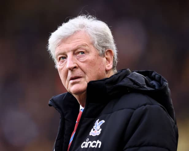  Roy Hodgson, Manager of Crystal Palace, looks on prior to the Premier League match (Photo by Naomi Baker/Getty Images)